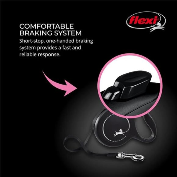 New Classic Tape Retractable Dog Leash for Large Dogs Upto 110 lbs. – 16 ft. - Picture 5 of 7